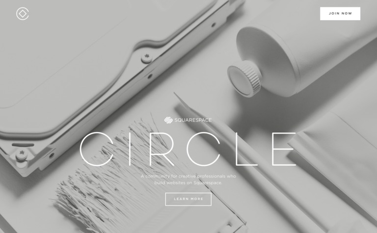 Web Design Inspiration - Circle by Squarespace