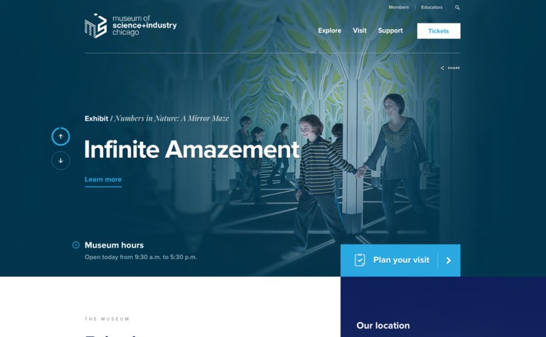 Web Design Inspiration - Museum of Science and Industry, Chicago