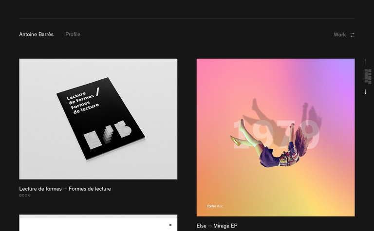 Web Design Inspiration - Antoine Barrès