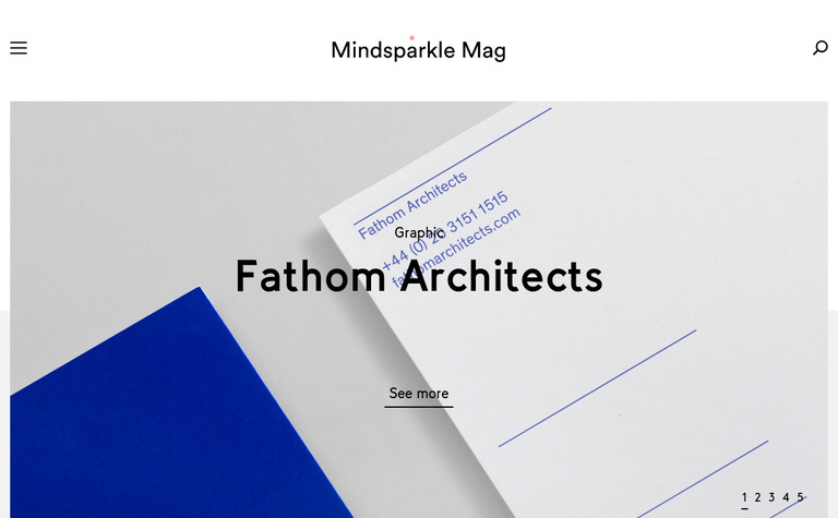 Web Design Inspiration - Mindsparkle Mag