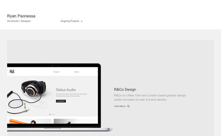 Web Design Inspiration - Ryan Paonessa