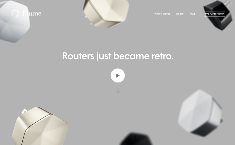 Web Design Inspiration - Plume