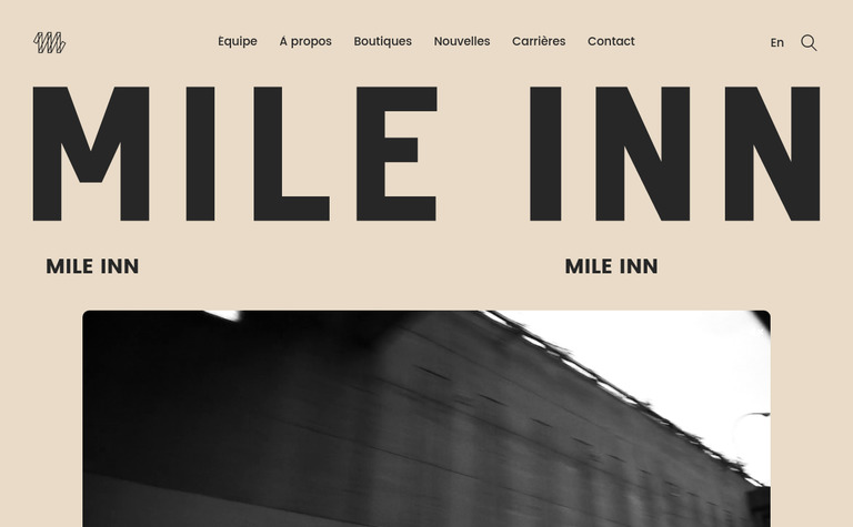 Web Design Inspiration - Mile Inn