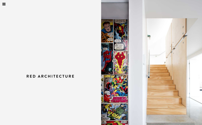 Web Design Inspiration - Red Architecture