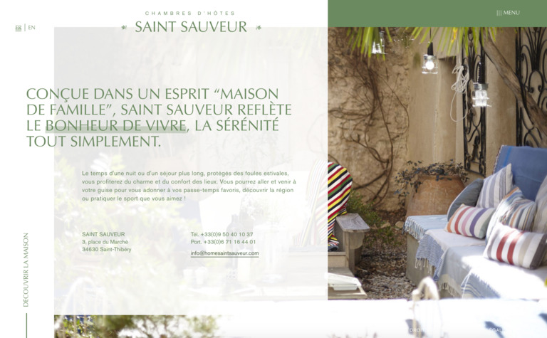 Web Design Inspiration - Saint Sauveur