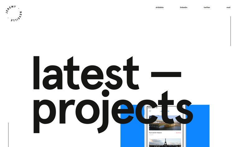 Web Design Inspiration - Jeremy Reveille