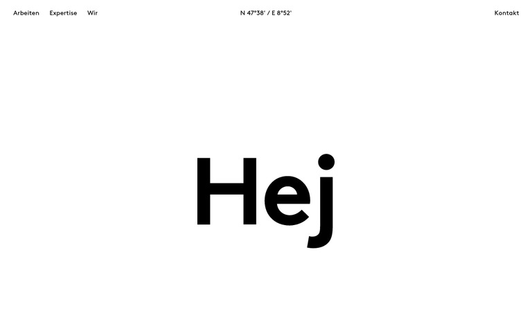 Web Design Inspiration - Hej