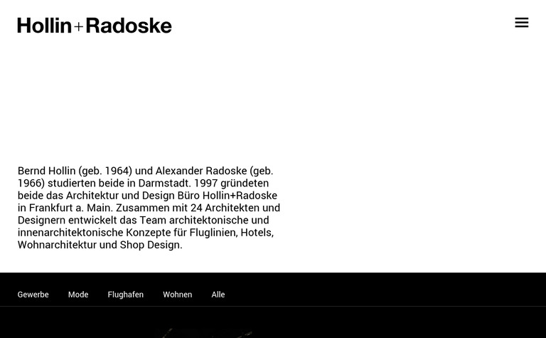 Web Design Inspiration - Hollin+Radoske Architects