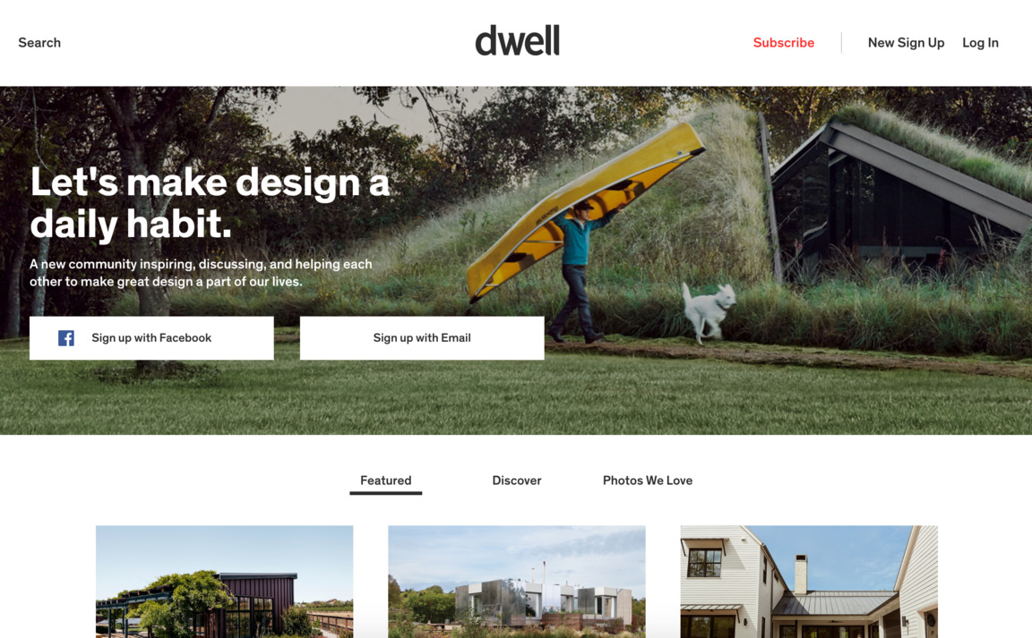 Web Design Inspiration - Dwell