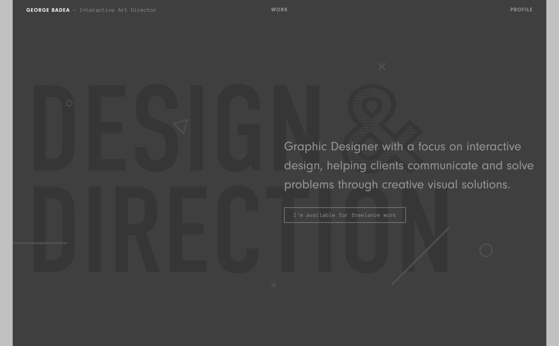 Web Design Inspiration - George Badea