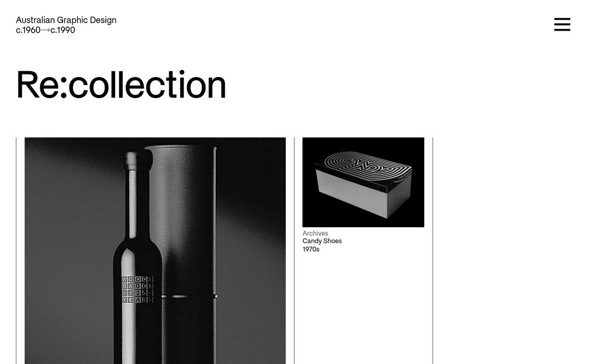 Web Design Inspiration - Re:collection