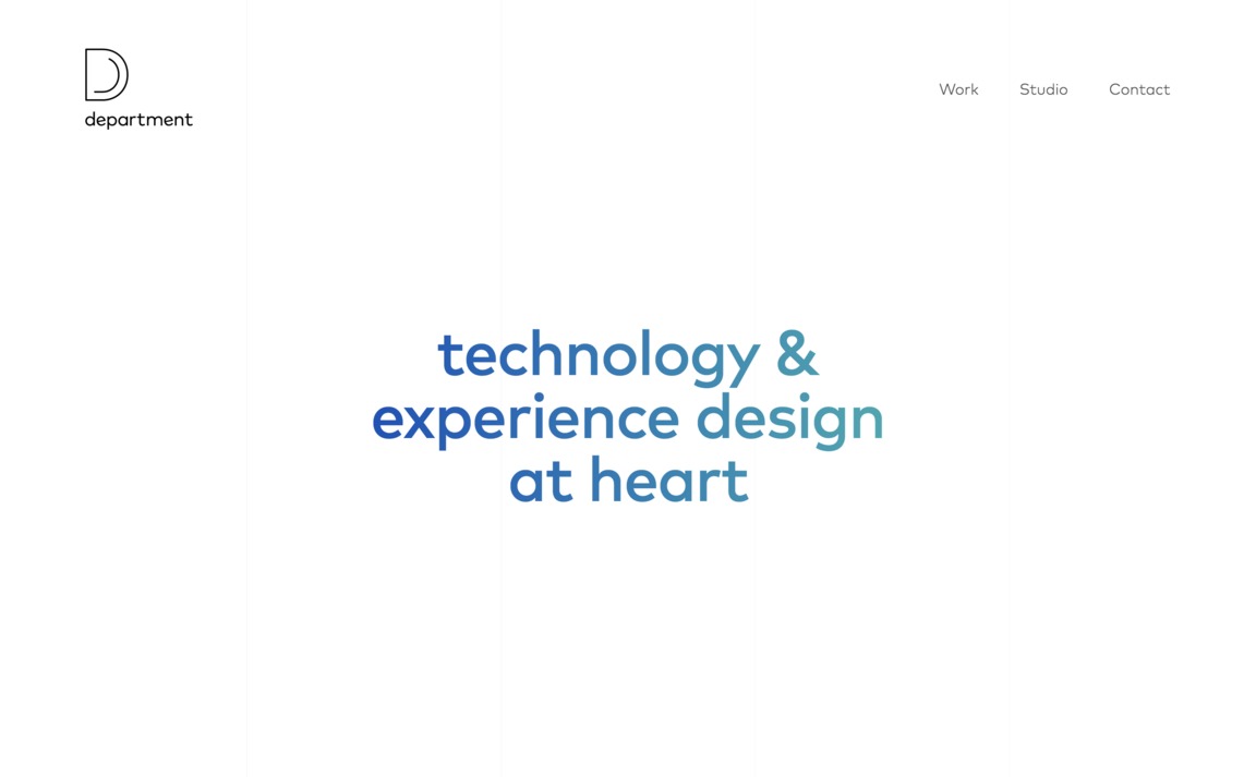 Web Design Inspiration - Department