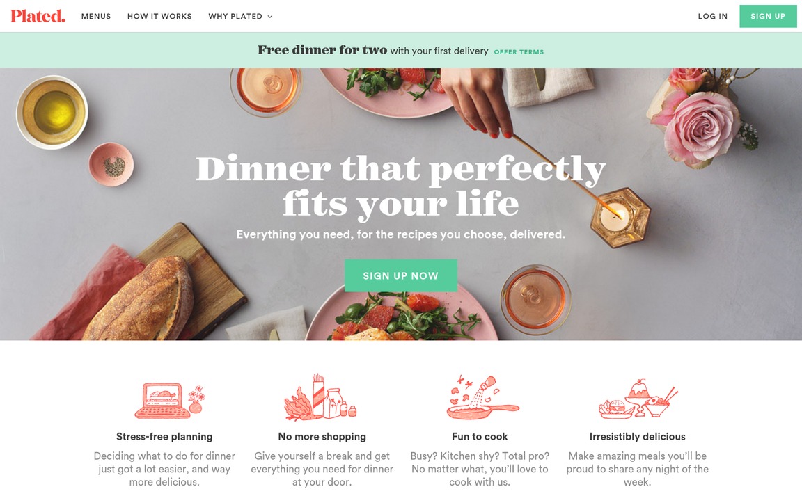 Web Design Inspiration - Plated