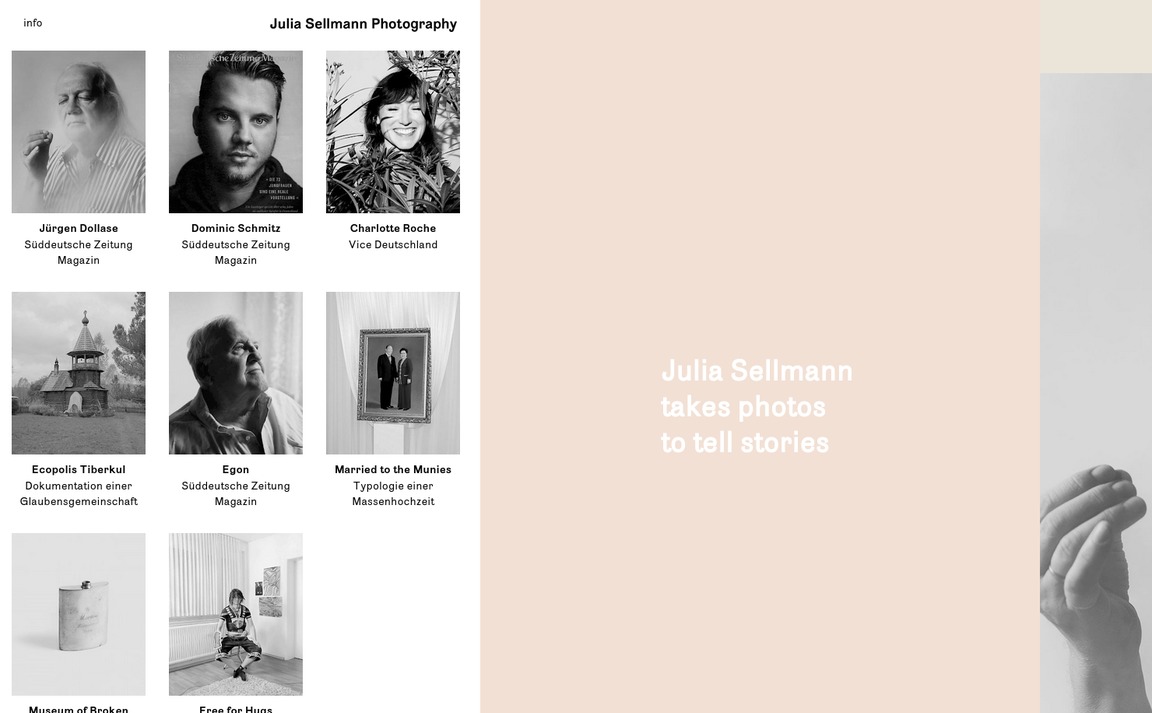 Web Design Inspiration - Julia Sellmann