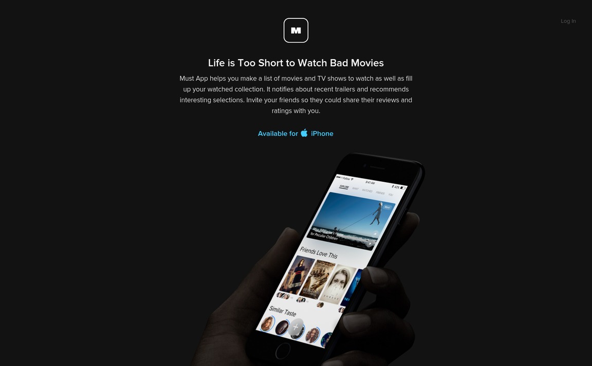 Web Design Inspiration - Must App