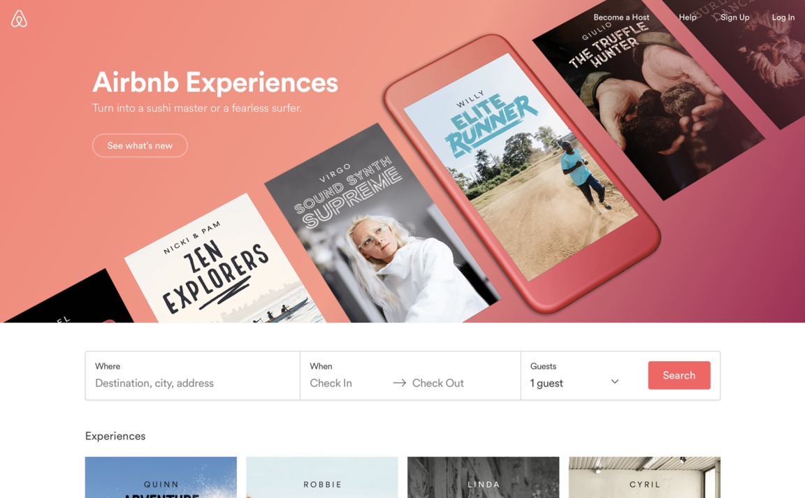 Web Design Inspiration - Airbnb