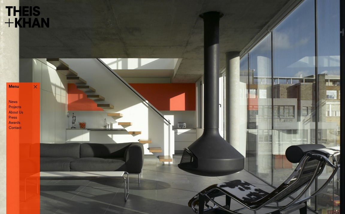 Web Design Inspiration - Theis and Khan Architects