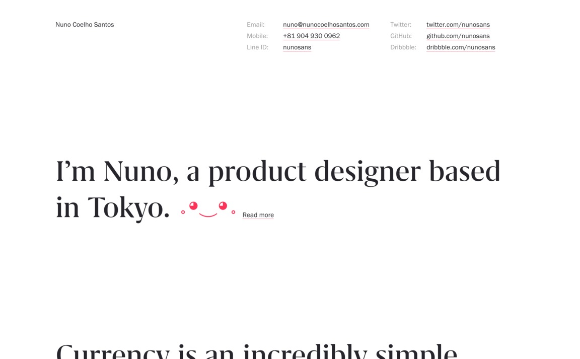 Web Design Inspiration - Nuno Coelho Santos