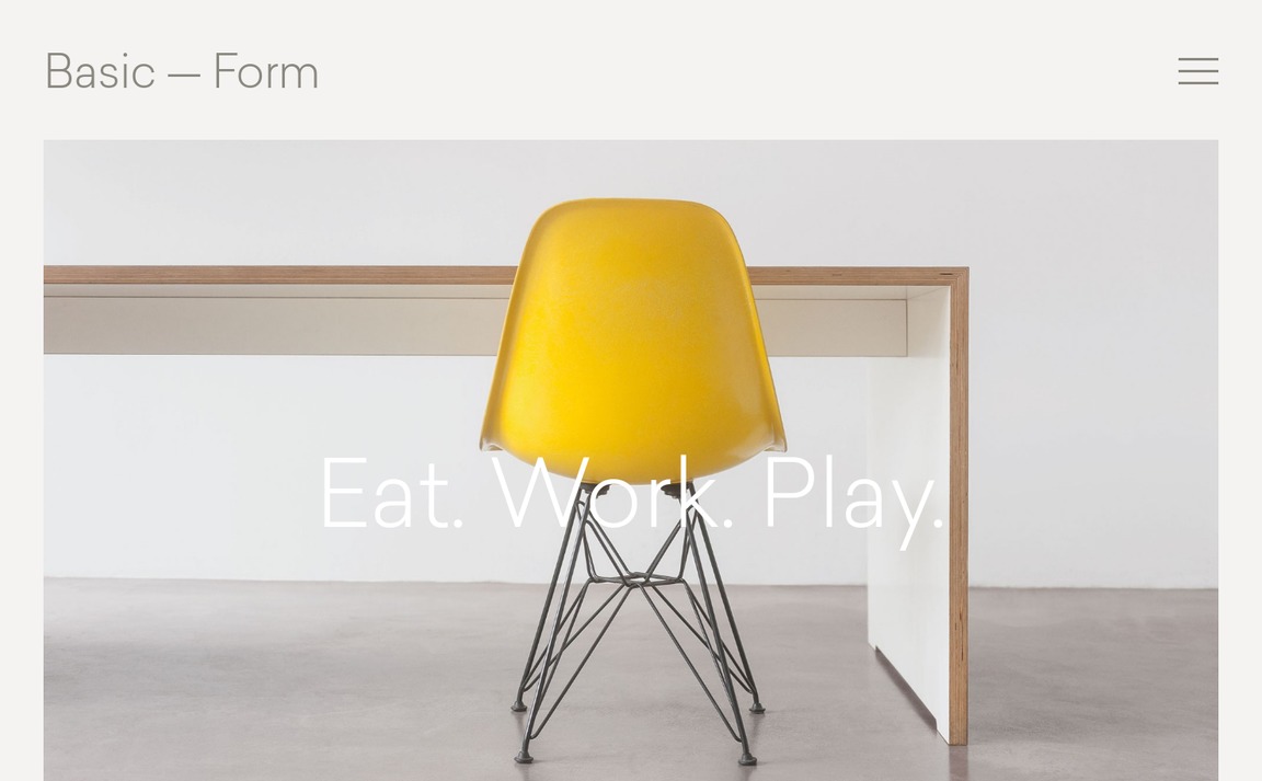 Web Design Inspiration - Basic Form