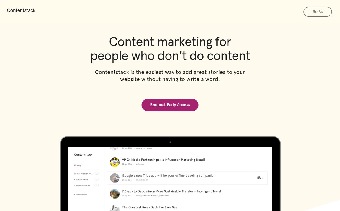 Web Design Inspiration - Contentstack