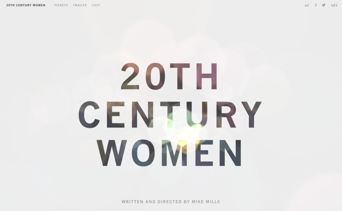 Web Design Inspiration - 20th Century Women