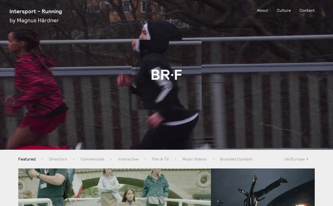 Web Design Inspiration - B-Reel Films