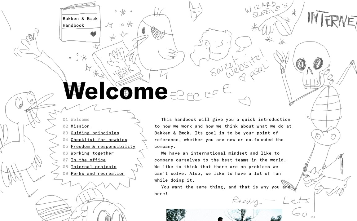 Web Design Inspiration - Bakken & Bæck – Handbook