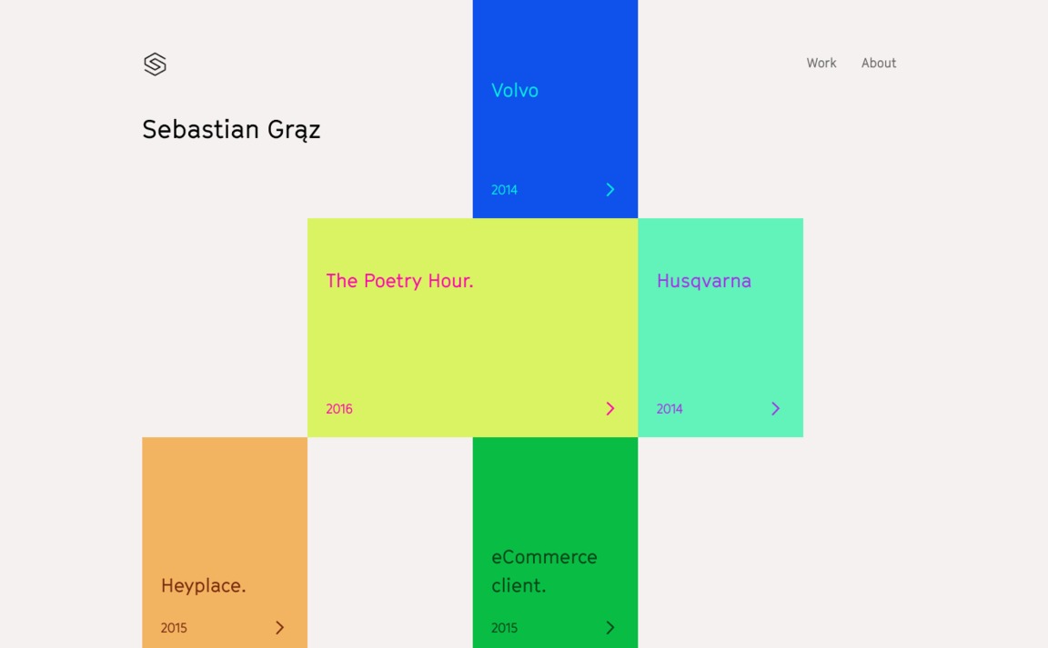 Web Design Inspiration - Sebastian Grąz