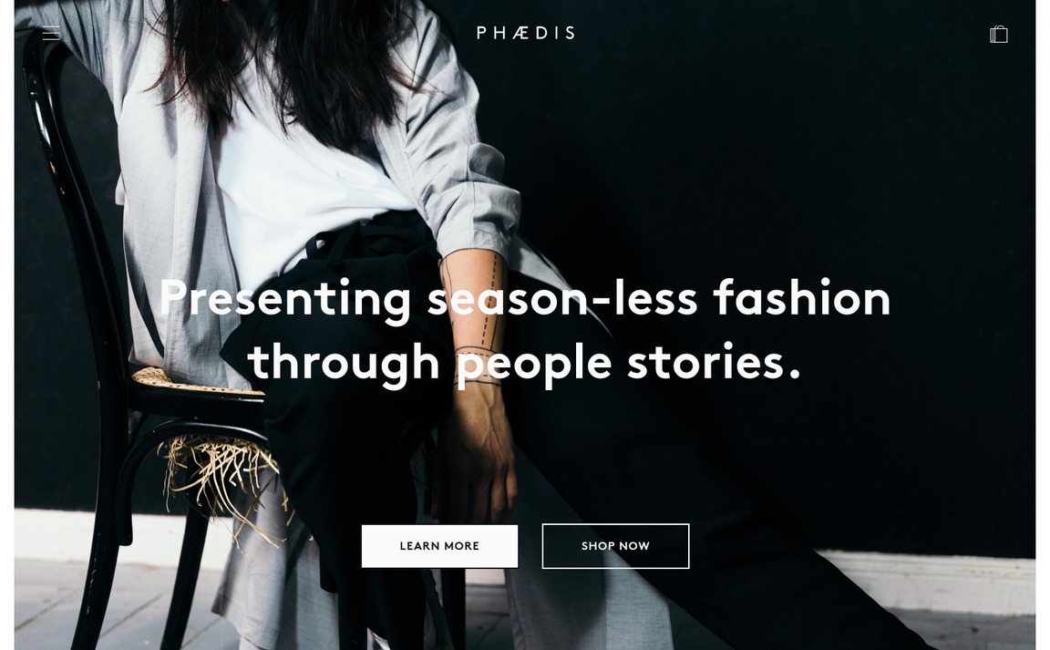 Web Design Inspiration - Phaedis