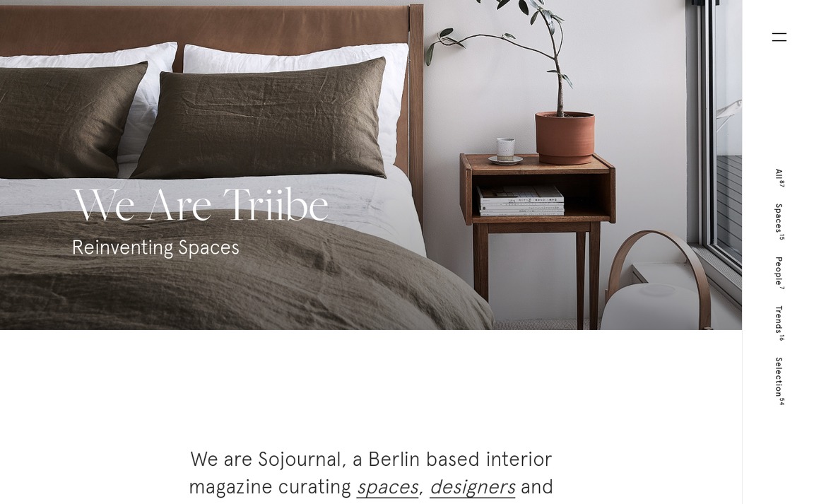 Web Design Inspiration - Sojournal