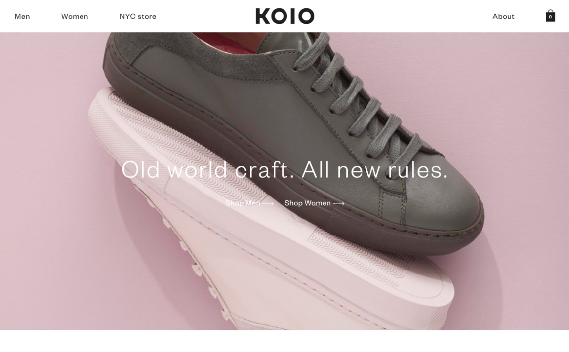 Web Design Inspiration - KOIO