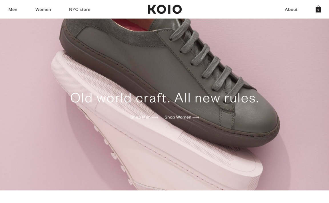 Web Design Inspiration - KOIO