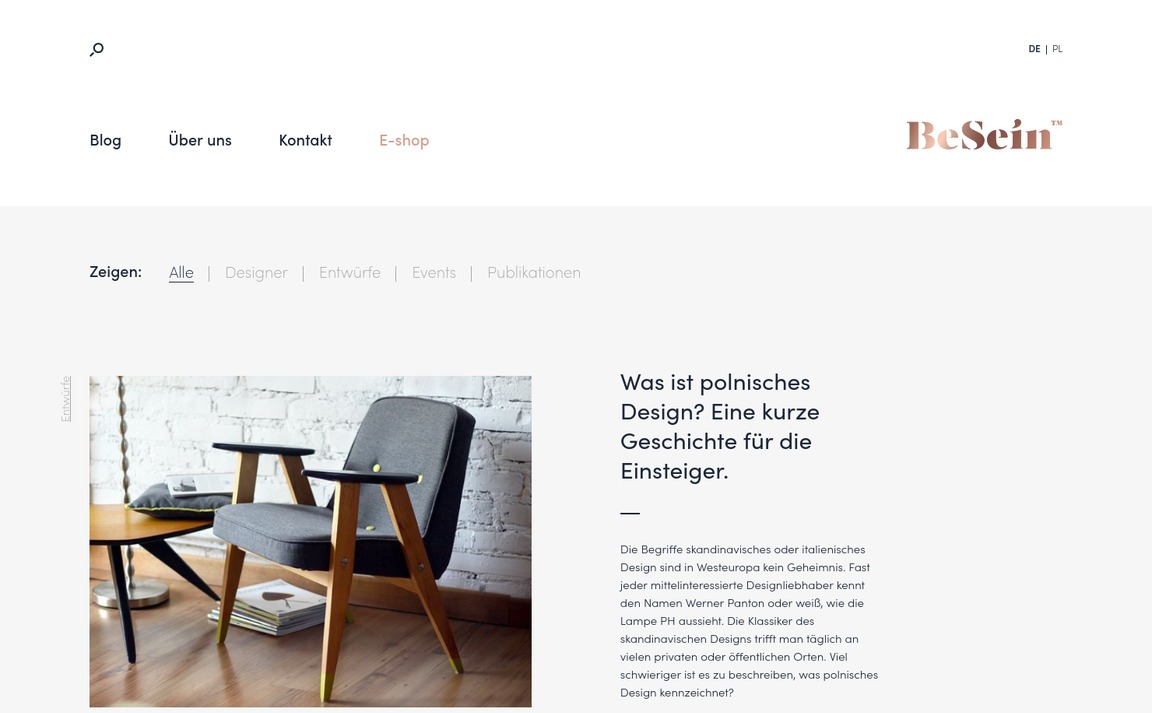 Web Design Inspiration - BeSein