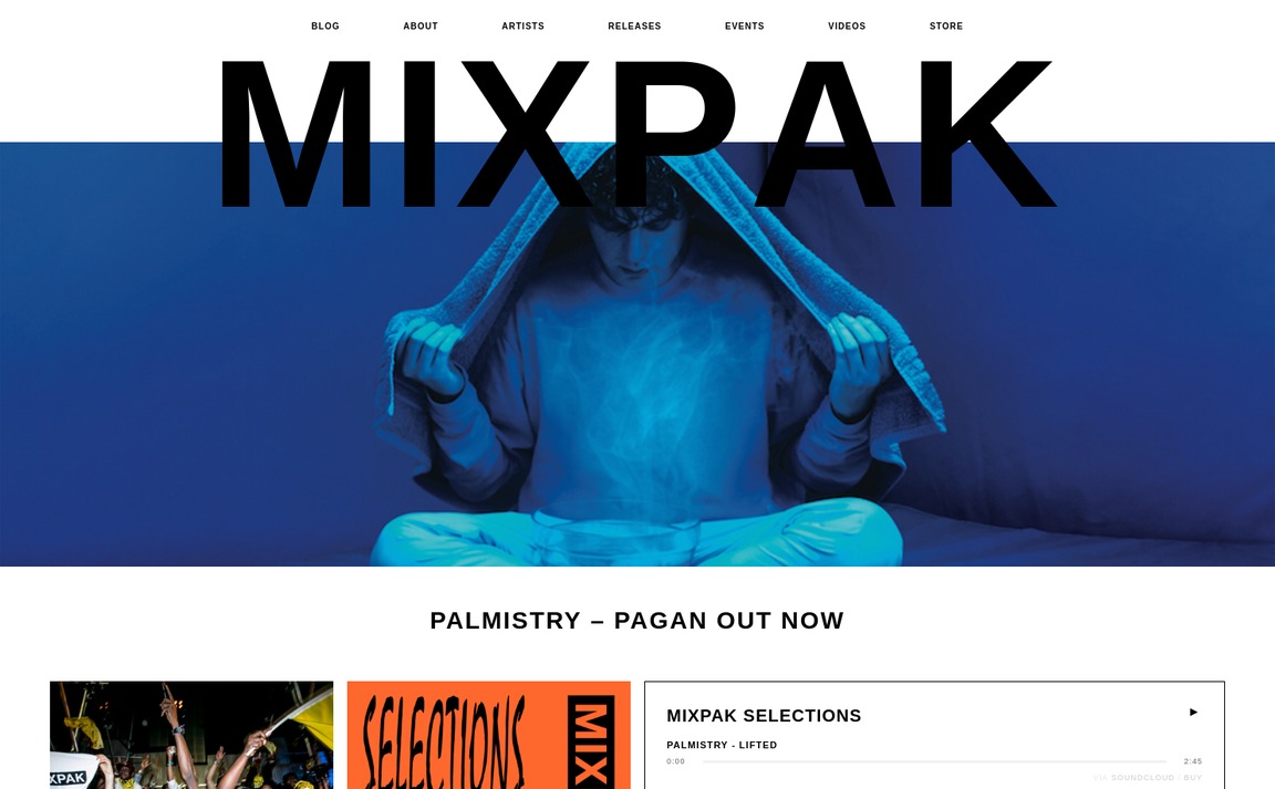 Web Design Inspiration - Mixpak