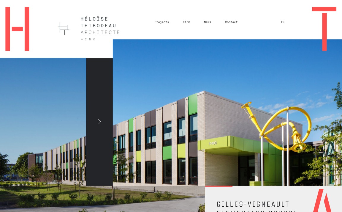 Web Design Inspiration - Héloïse Thibodeau Architecte