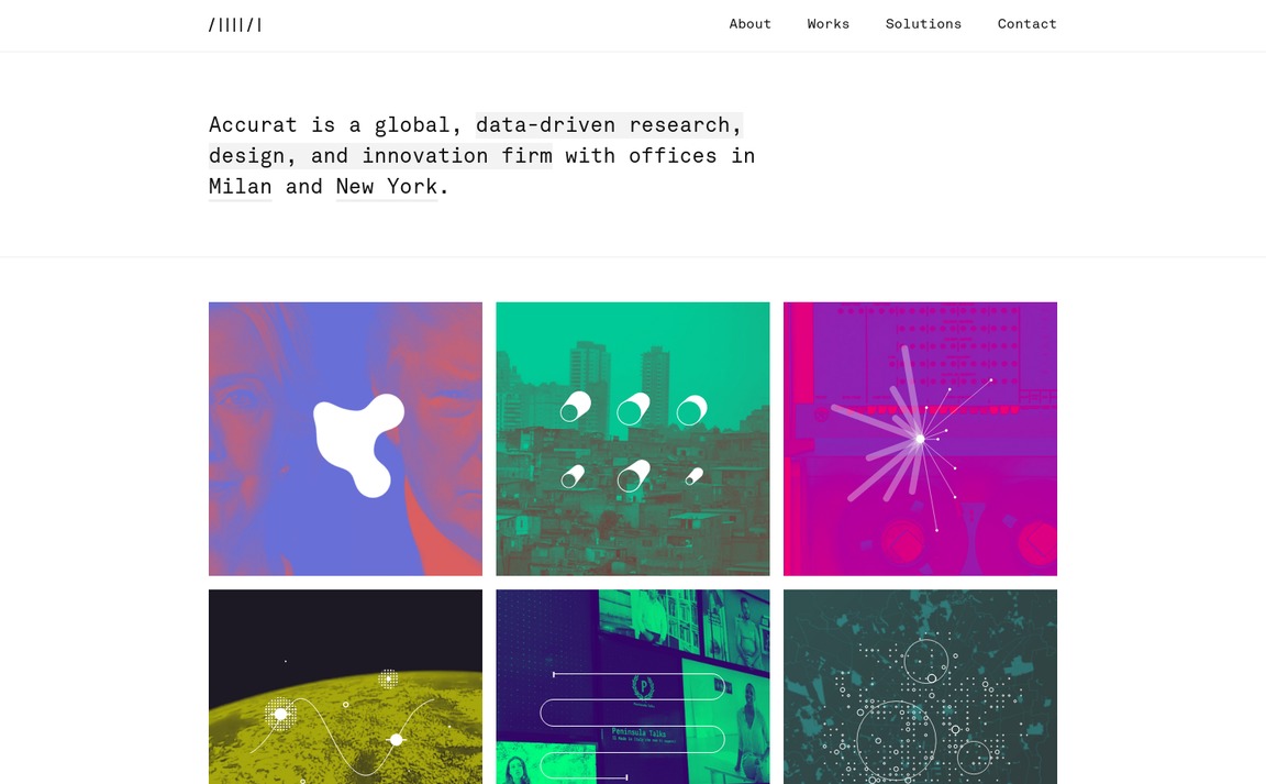 Web Design Inspiration - Accurat