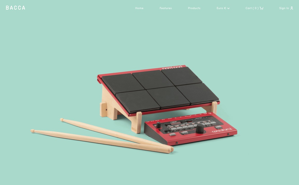 Web Design Inspiration - Bacca