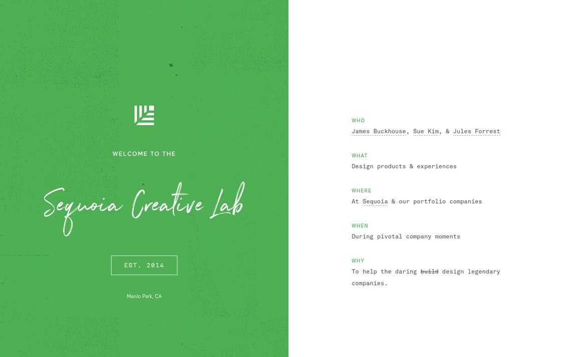 Web Design Inspiration - Sequoia Creative Lab