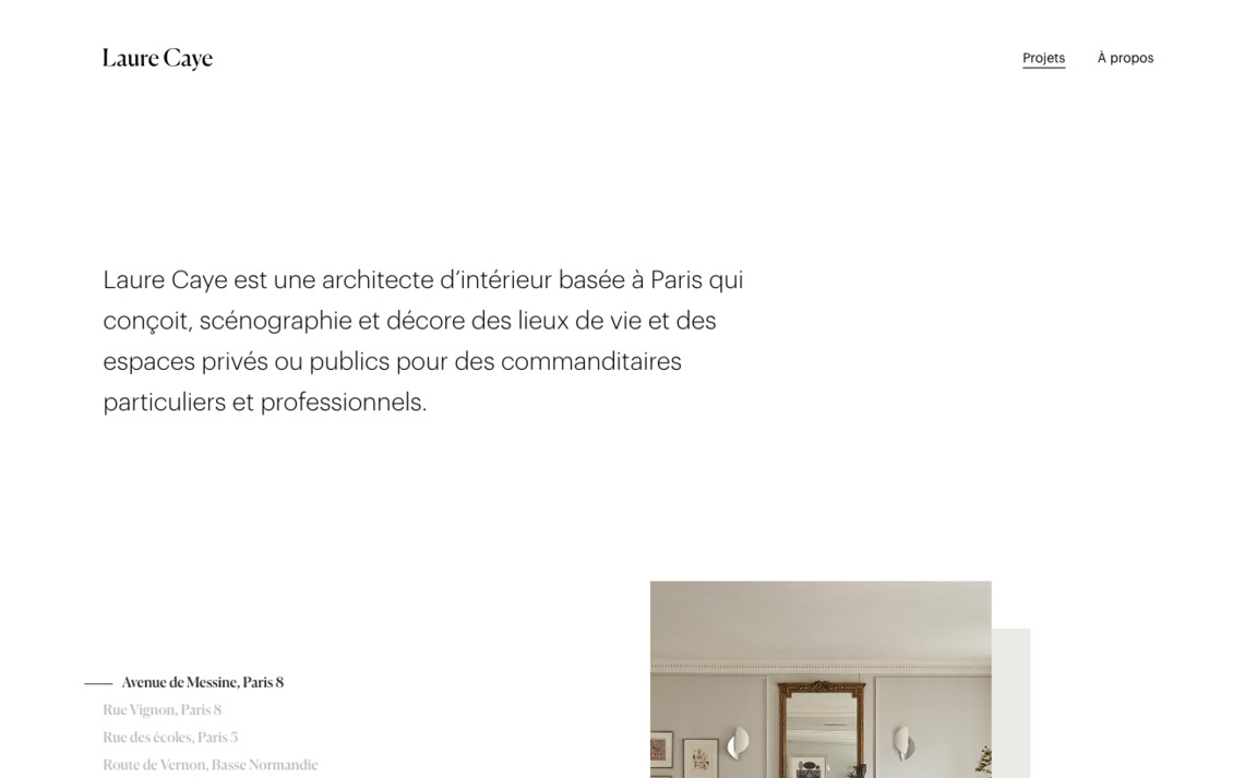 Web Design Inspiration - Laure Caye