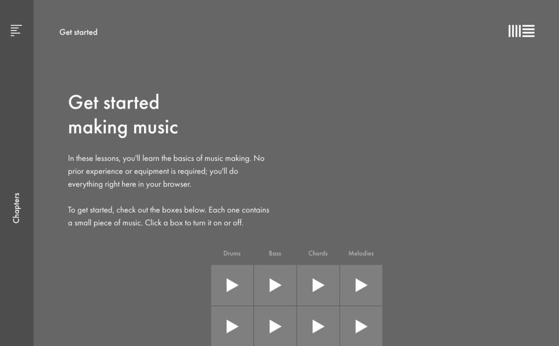 Web Design Inspiration - Learning Music — Ableton