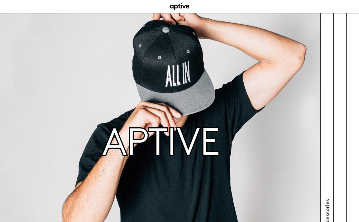 Web Design Inspiration - Aptive Store