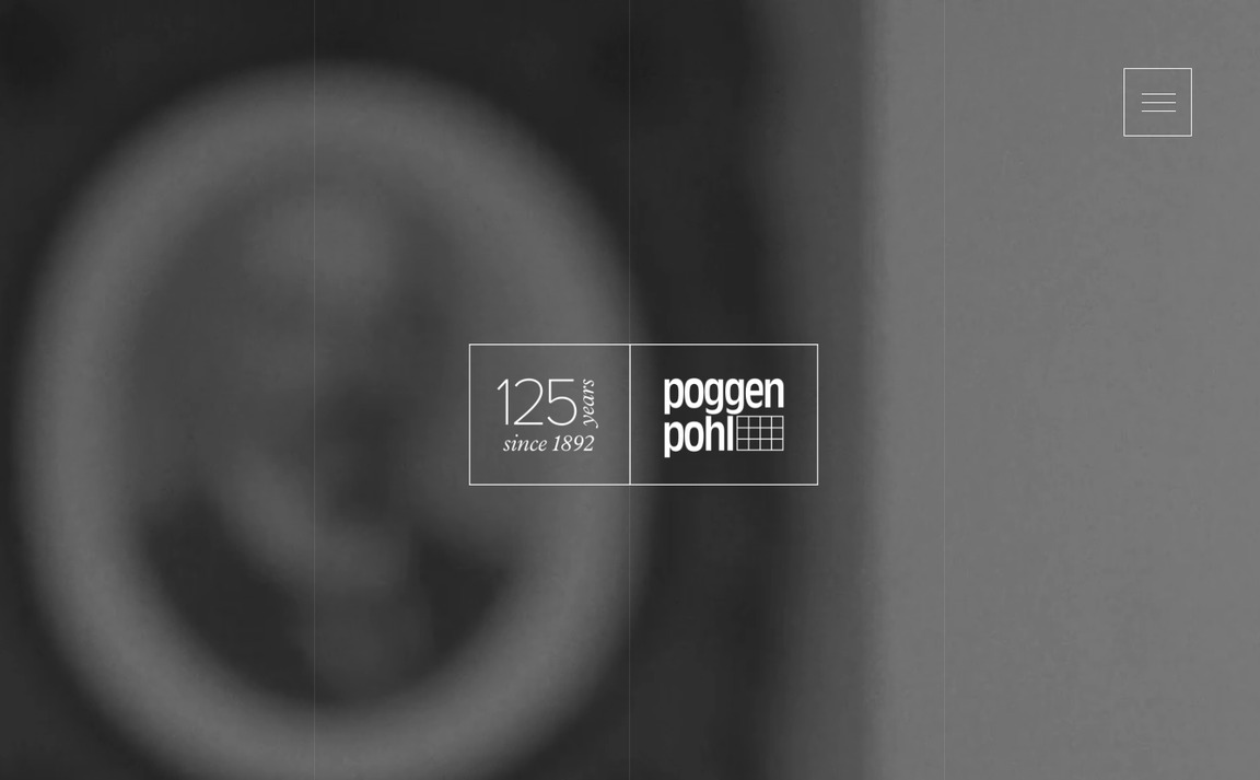 Web Design Inspiration - Poggenpohl — 125 Years