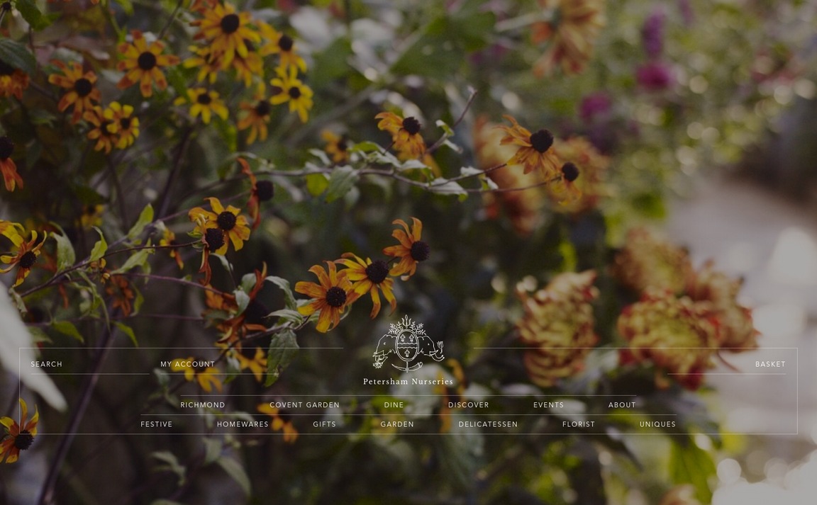 Web Design Inspiration - Petersham Nurseries