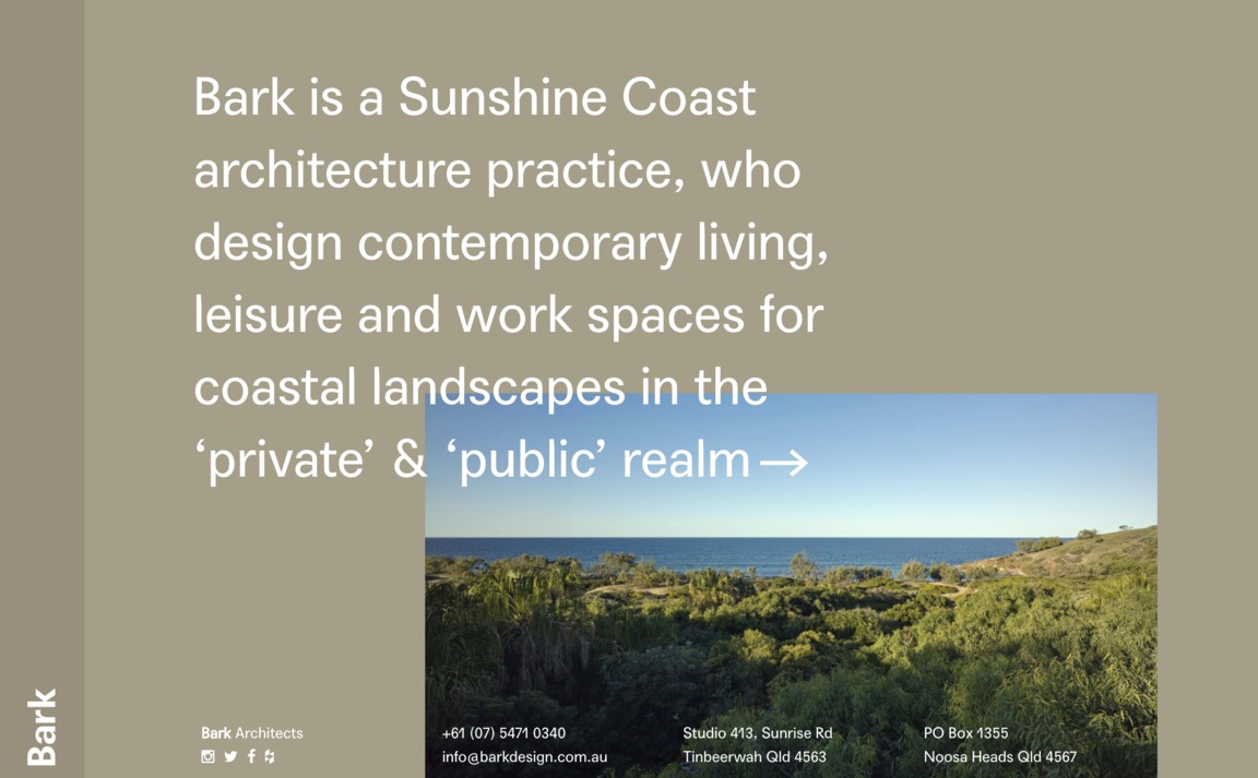 Web Design Inspiration - Bark Architects