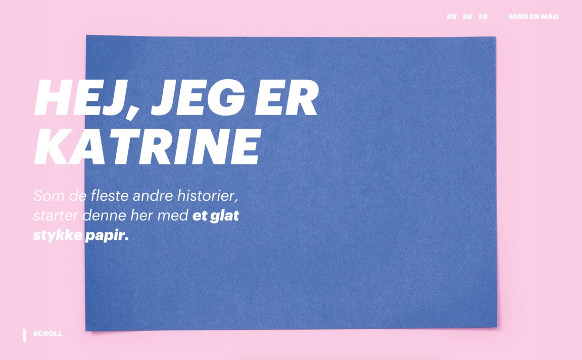 Web Design Inspiration - Katrine Mehl