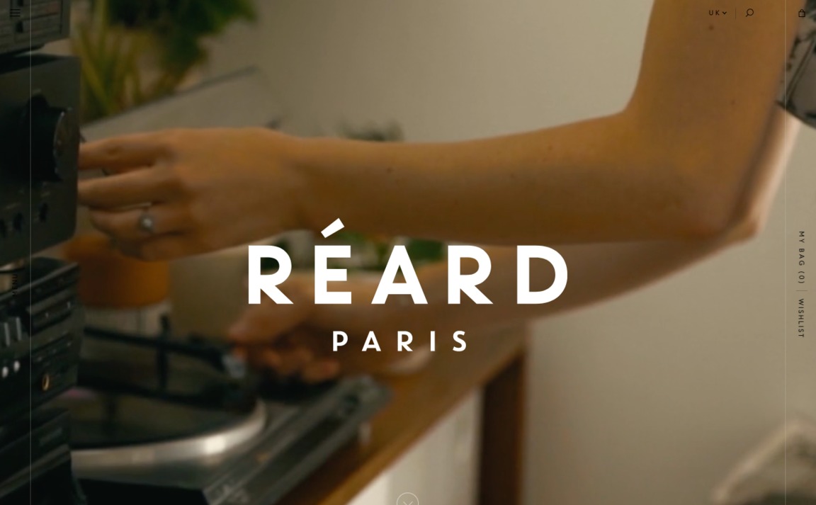 Web Design Inspiration - Réard Paris