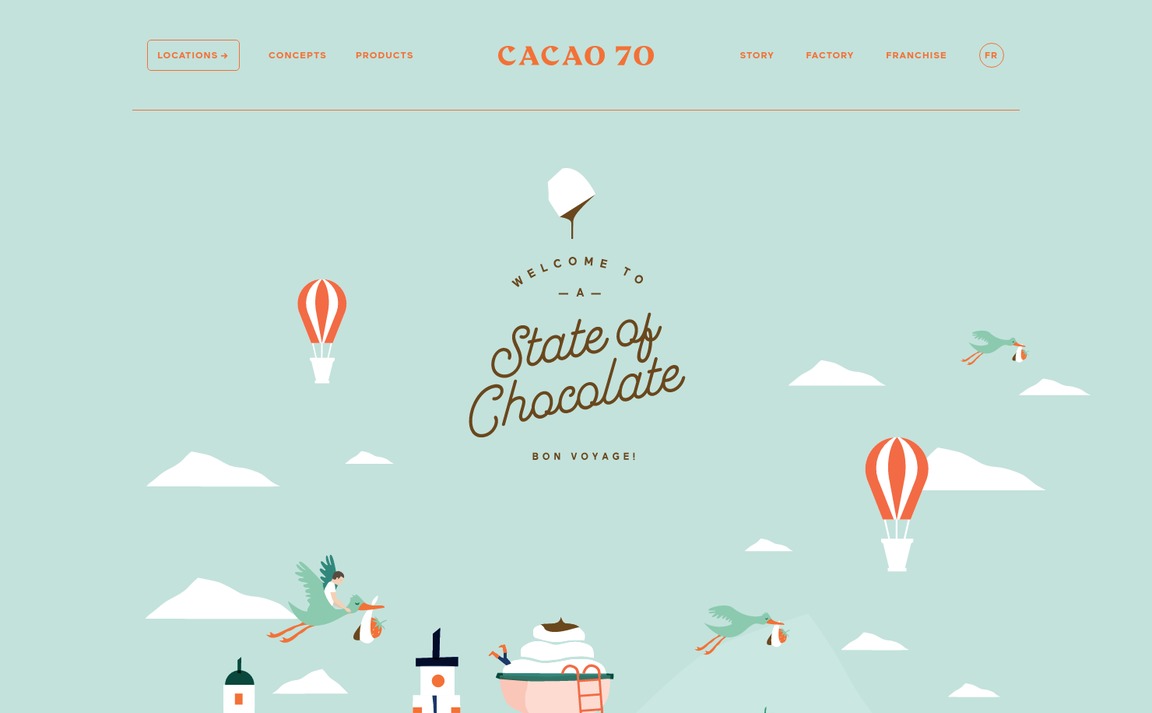 Web Design Inspiration - Cacao 70