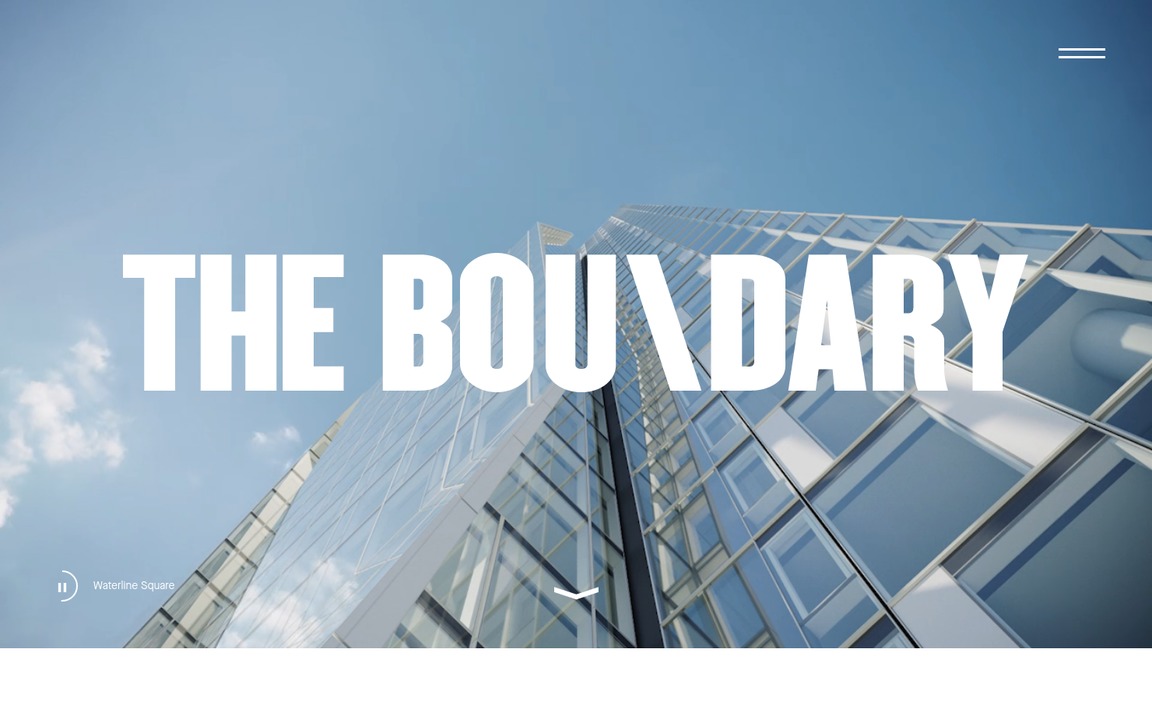 Web Design Inspiration - The Boundary