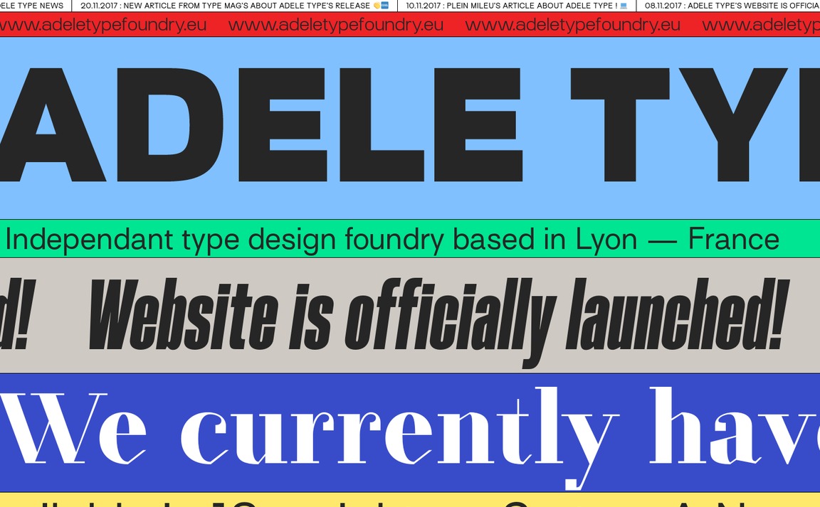 Web Design Inspiration - Adele Type