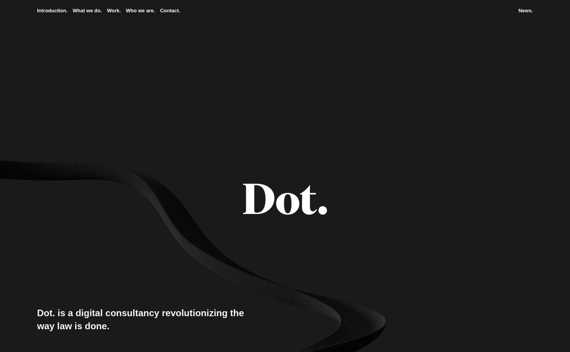 Web Design Inspiration - Dot